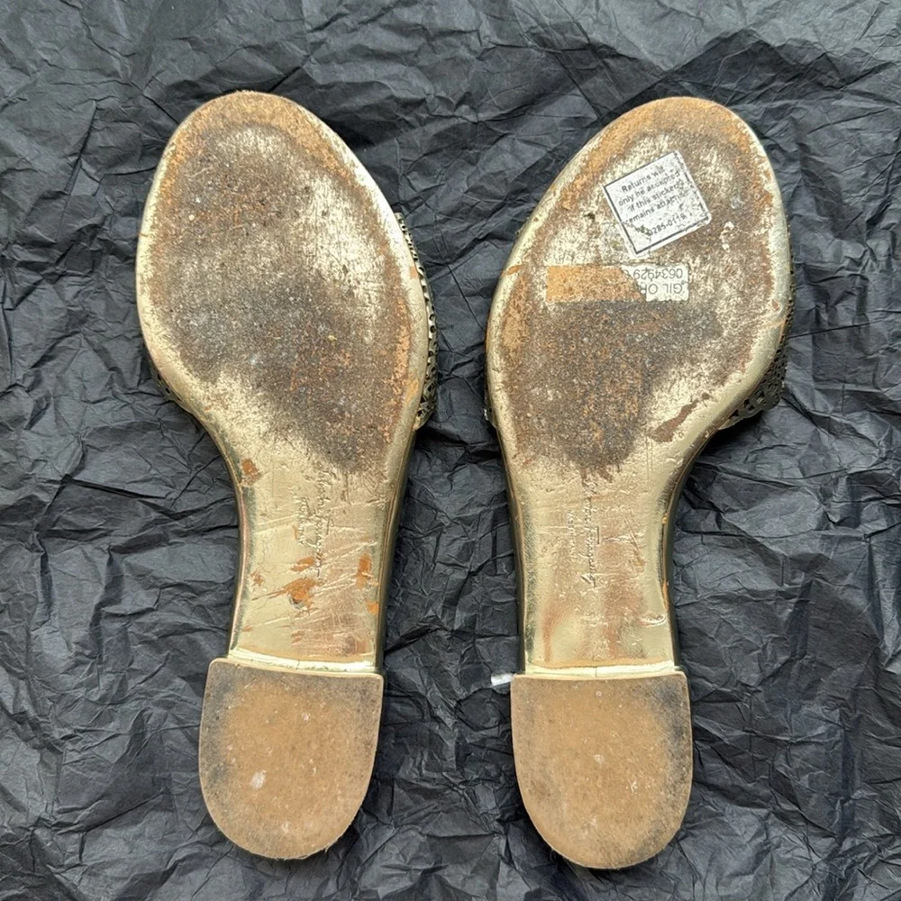 Salvatore Ferragamo Silver / Gold  Sandals - Picture 2 of 11